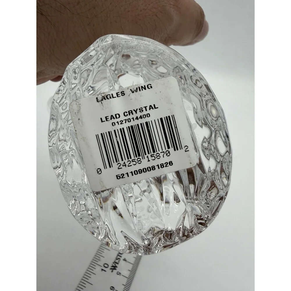 Waterford Crystal Eagles Wing Lead Clear 7” Bald American Eagle Bird Figurine